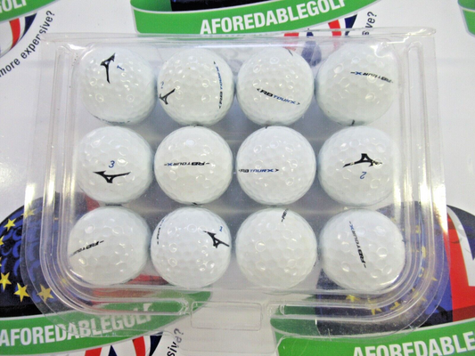 12 mizuno rb tour x golf balls pearl/pearl 1 grade