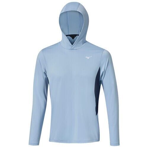 mizuno g-style hoodie light blue uk size xl