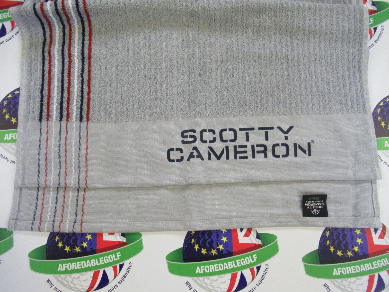 titleist scotty cameron limited edition vintage caddy towel gray/usa s |  Aforedablegolf
