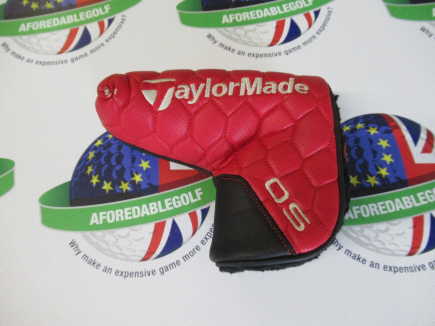 used taylormade os red/black blade putter head cover