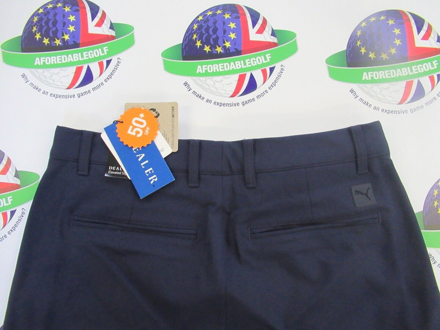 puma dealer tailored golf trousers navy blazer waist 34" x leg 34"