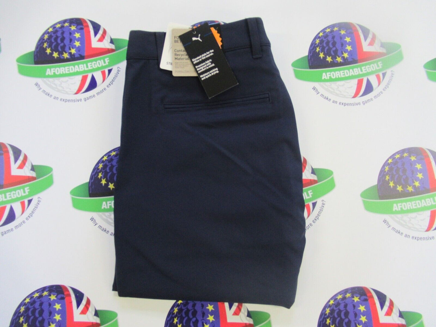 puma dealer tailored golf trousers navy blazer waist 34" x leg 34"